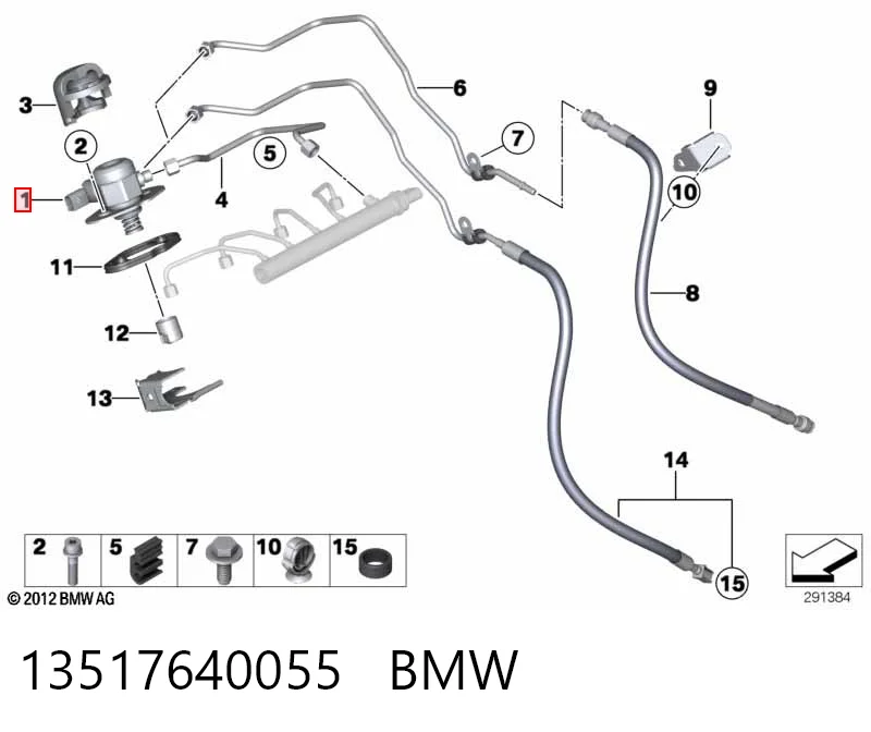 BMW 3  (2011 - 2018) Yüksek basınçlı yakıt pompası fiyatları