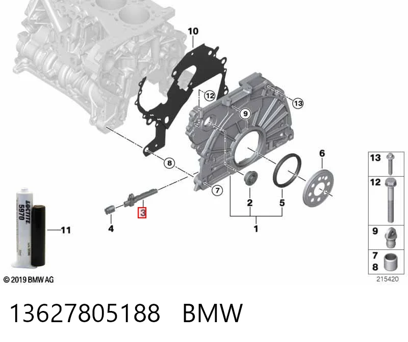 3 sedan (F30, F80) (2011 - 2018) Krank mili sensörü