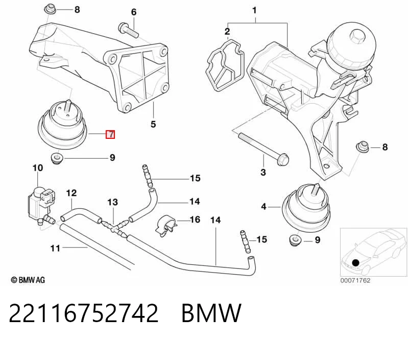 22116752742 BMW