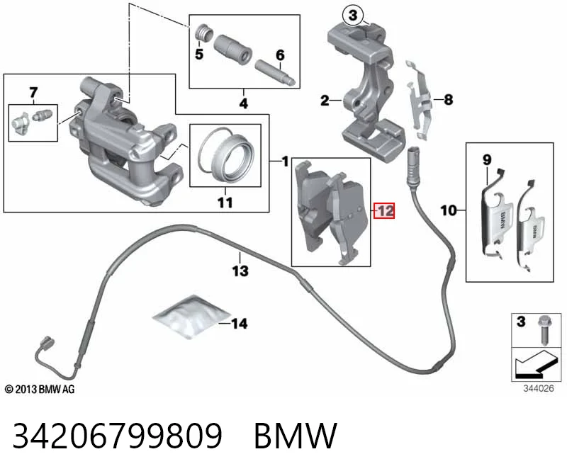 BMW 3  Arka fren balatası Türkiye fiyatı
