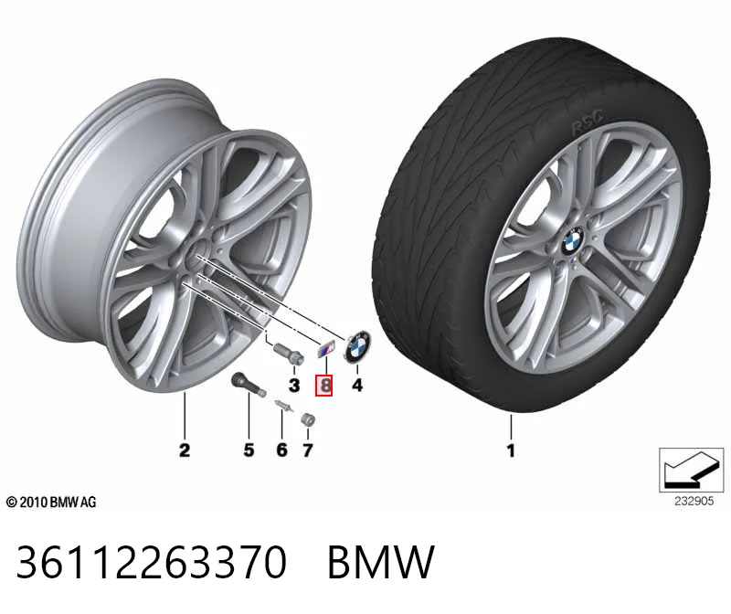 BMW 3  (2011 - 2018) Jant kapağı fiyatı