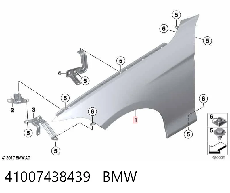 BMW 3  Sol ön çamurluk
