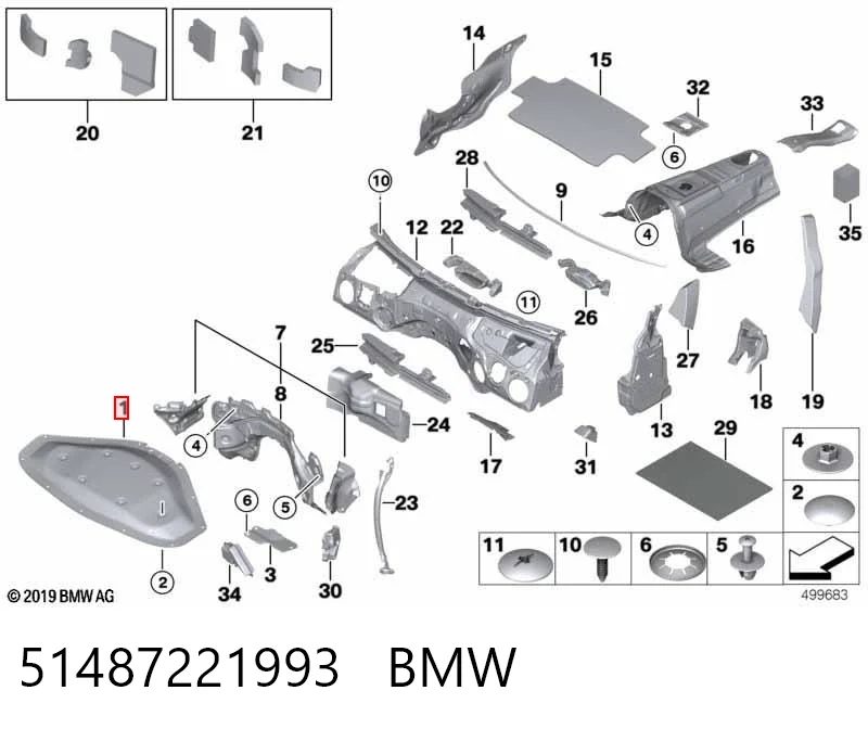 BMW 3  Kaput keçesi