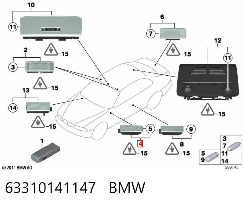 BMW 3  İç Aydınlatma Lambası Türkiye fiyatı