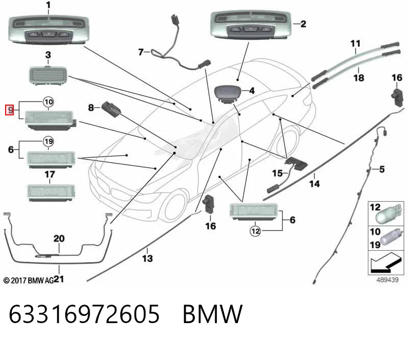 BMW 3  Tavan lambası fiyatı